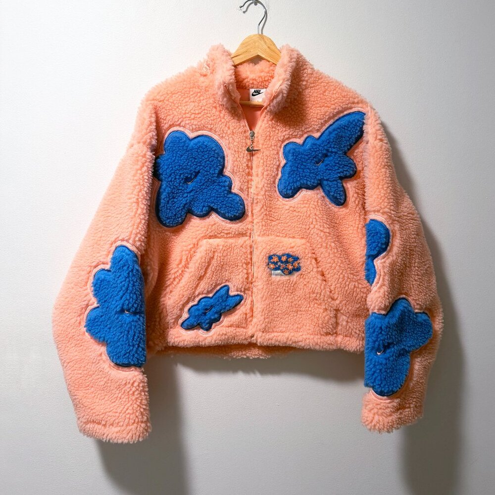 RARE Nike Project U’phoria Floral Sherpa Fleece Jacket L - Picture 1 of 8